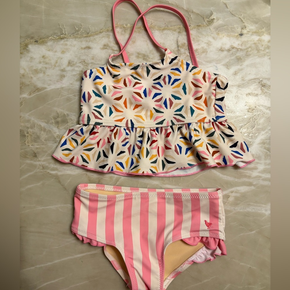 Pink Chicken toddler bathing suit